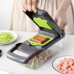Hyri Top Seller Kitchen Utensils Manual Home and Kitchen Gadgets Commercial Vegetable Chopper 15 in 1 Plastic Pro Onion Chopper - Image 4